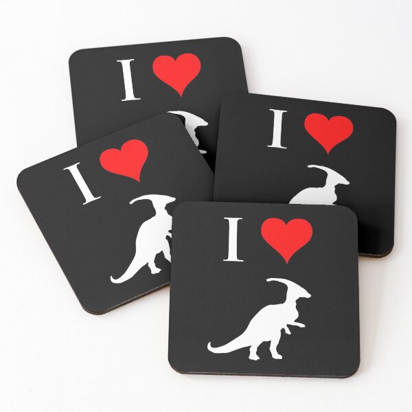 Item preview, I Love Dinosaurs - Parasaurolophus (white design) designed and sold by jezkemp.