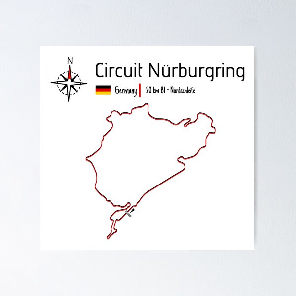 Item preview, F1 Circuit Nördschleife - Circuit Nürburgring Germany designed and sold by Aurealis Creatief.