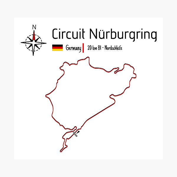 Item preview, F1 Circuit Nördschleife - Circuit Nürburgring Germany designed and sold by Aurealis.