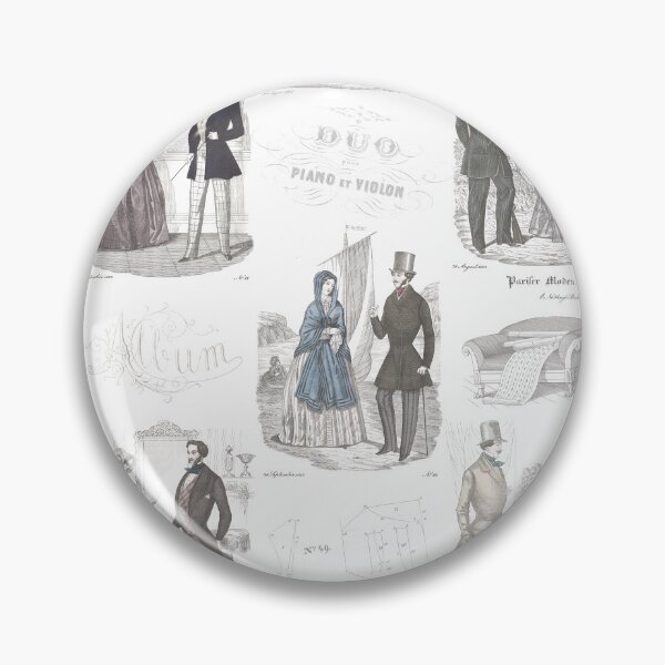Artikelvorschau, Biedermeier Romance Vintage Fashion Toile entworfen und verkauft von AntiqueImages.