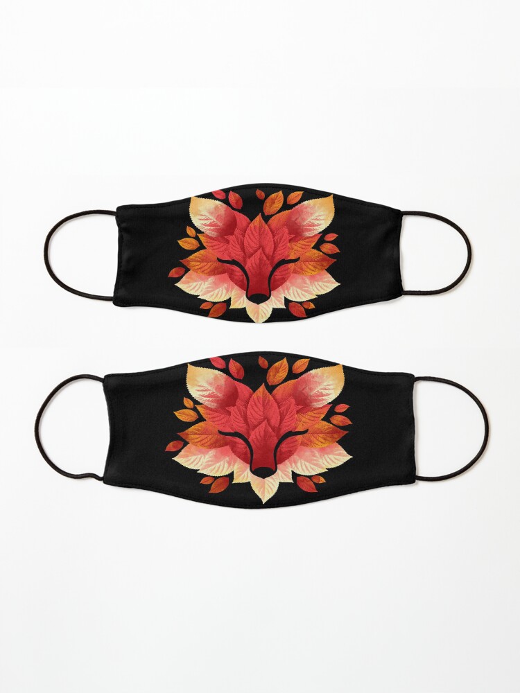 Alternate view of Fox of leaves Mask
