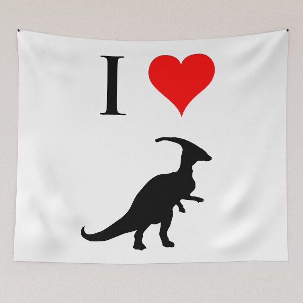 Item preview, I Love Dinosaurs - Parasaurolophus designed and sold by jezkemp.