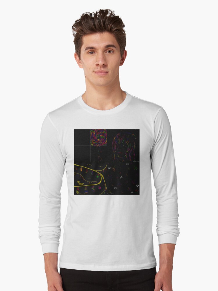 Thumbnail 1 of 5, Long Sleeve T-Shirt, Subtracting Night from Rainbows, full collection designed and sold by StephOBrien.