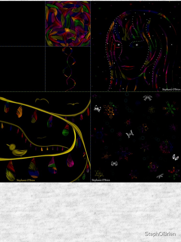 Thumbnail 7 of 7, Tri-blend T-Shirt, Subtracting Night from Rainbows, full collection designed and sold by StephOBrien.