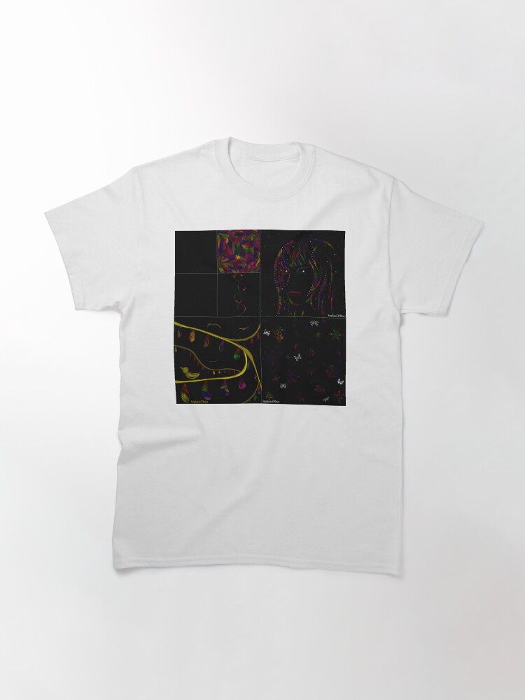 Thumbnail 3 of 7, Classic T-Shirt, Subtracting Night from Rainbows, full collection designed and sold by StephOBrien.