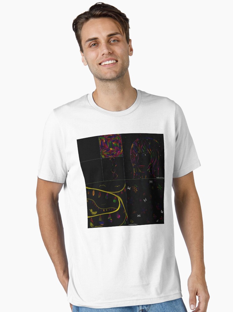 Thumbnail 1 of 7, Essential T-Shirt, Subtracting Night from Rainbows, full collection designed and sold by StephOBrien.