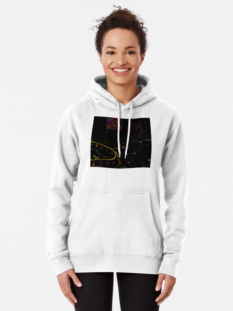 Thumbnail 2 of 5, Pullover Hoodie, Subtracting Night from Rainbows, full collection designed and sold by StephOBrien.