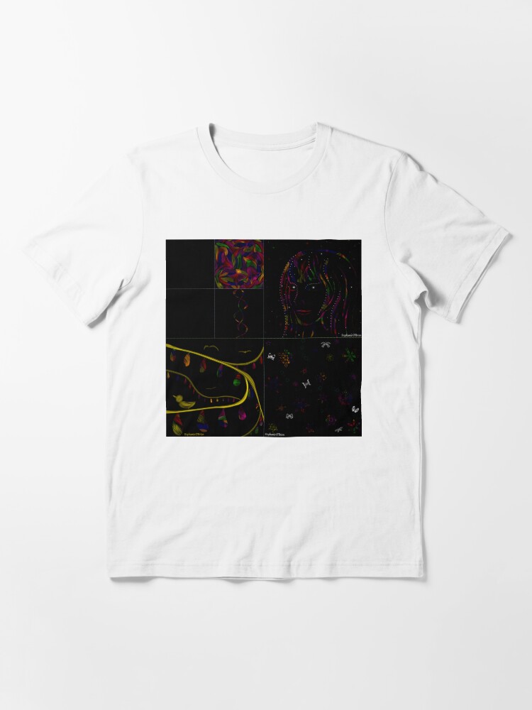 Thumbnail 3 of 7, Essential T-Shirt, Subtracting Night from Rainbows, full collection designed and sold by StephOBrien.