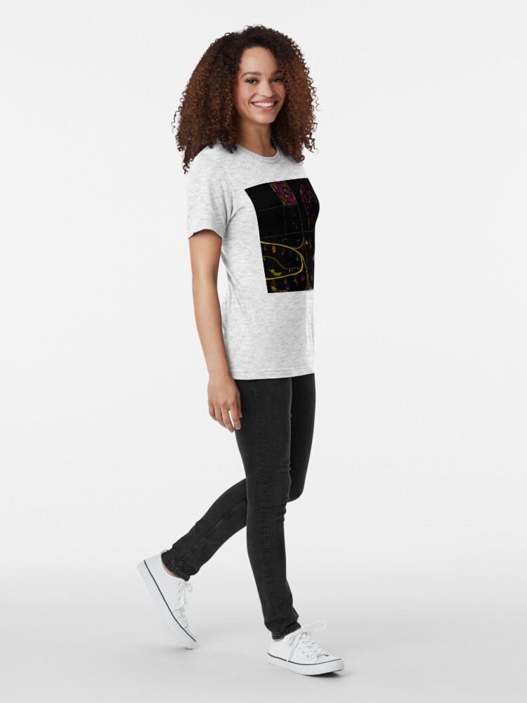 Thumbnail 4 of 7, Tri-blend T-Shirt, Subtracting Night from Rainbows, full collection designed and sold by StephOBrien.