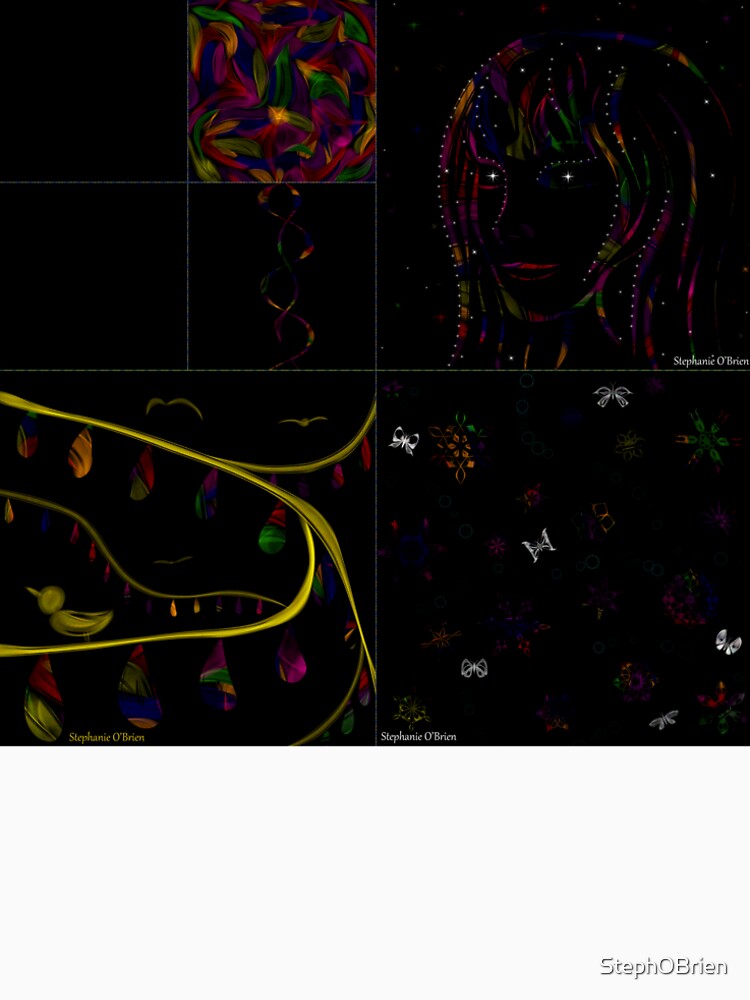 Thumbnail 4 of 4, Premium T-Shirt, Subtracting Night from Rainbows, full collection designed and sold by StephOBrien.