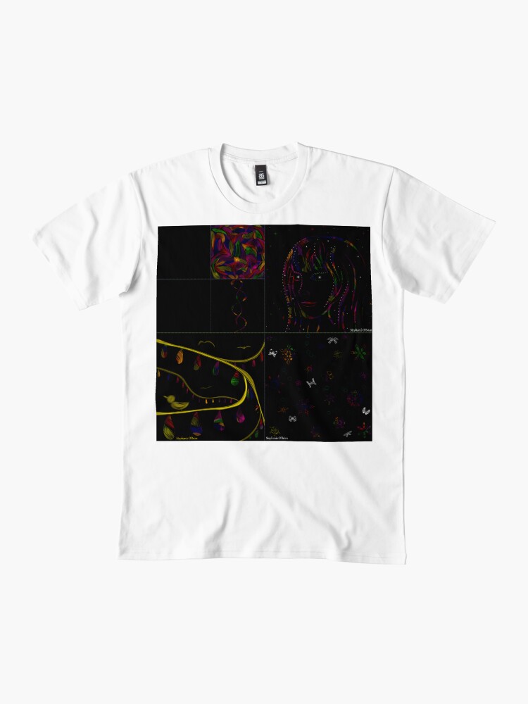 Thumbnail 2 of 4, Premium T-Shirt, Subtracting Night from Rainbows, full collection designed and sold by StephOBrien.
