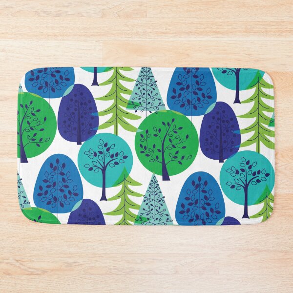 Item preview, Blue Green Abstract Trees designed and sold by AnastasiaDesign.