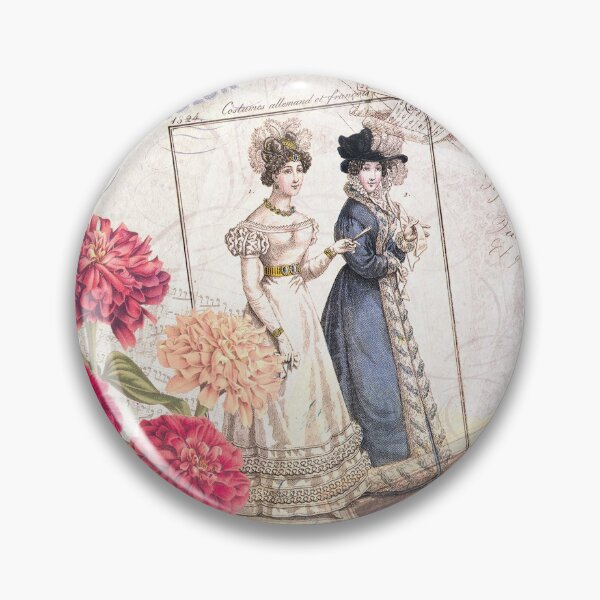 Artikelvorschau, Vintage französische Mode-Blumencollage entworfen und verkauft von AntiqueImages.