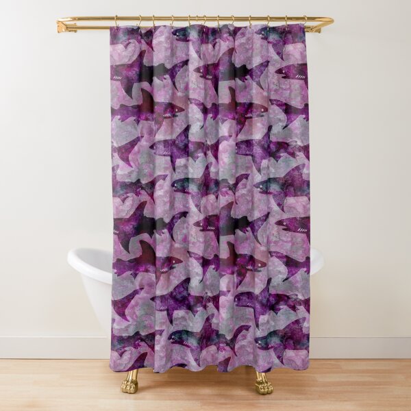 Item preview, Purple Shark Pattern designed and sold by AntiqueImages.