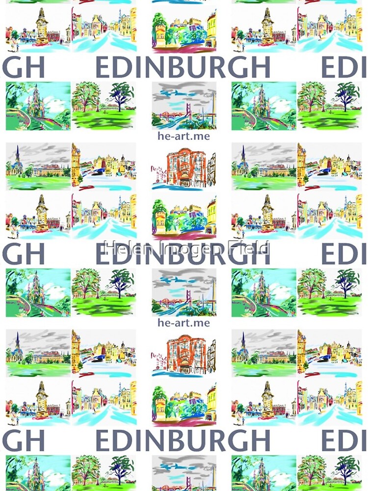 Edinburgh in a panel of 9 at full colour by imogenart