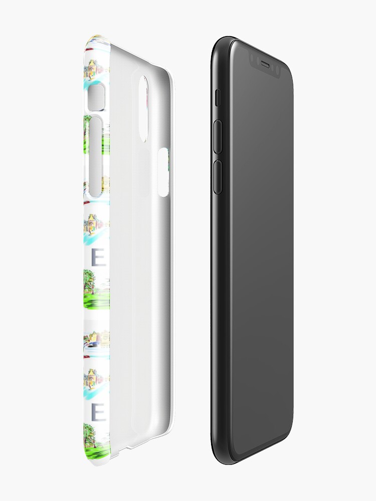 Alternate view of Edinburgh in a panel of 9 at full colour iPhone Case & Cover