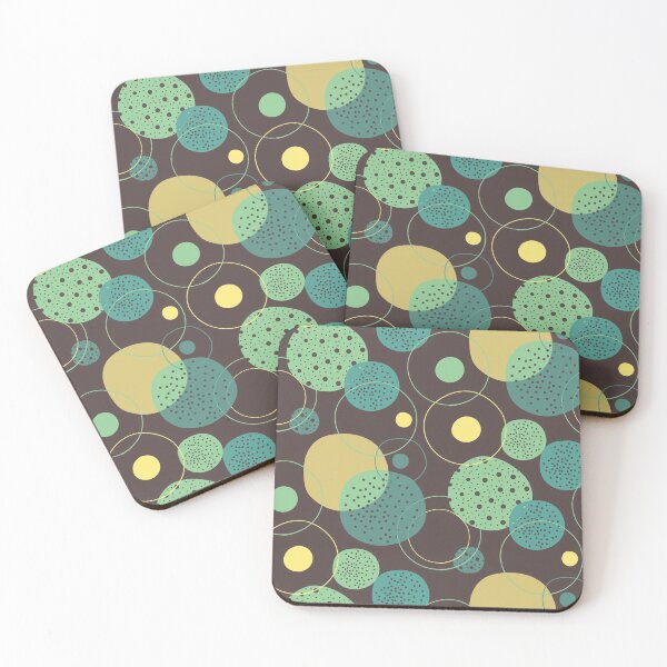 Item preview, Green Blue Abstract Circles designed and sold by AnastasiaDesign.