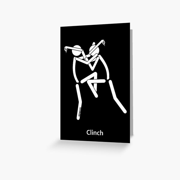 Muaythai Clinch Greeting Card
