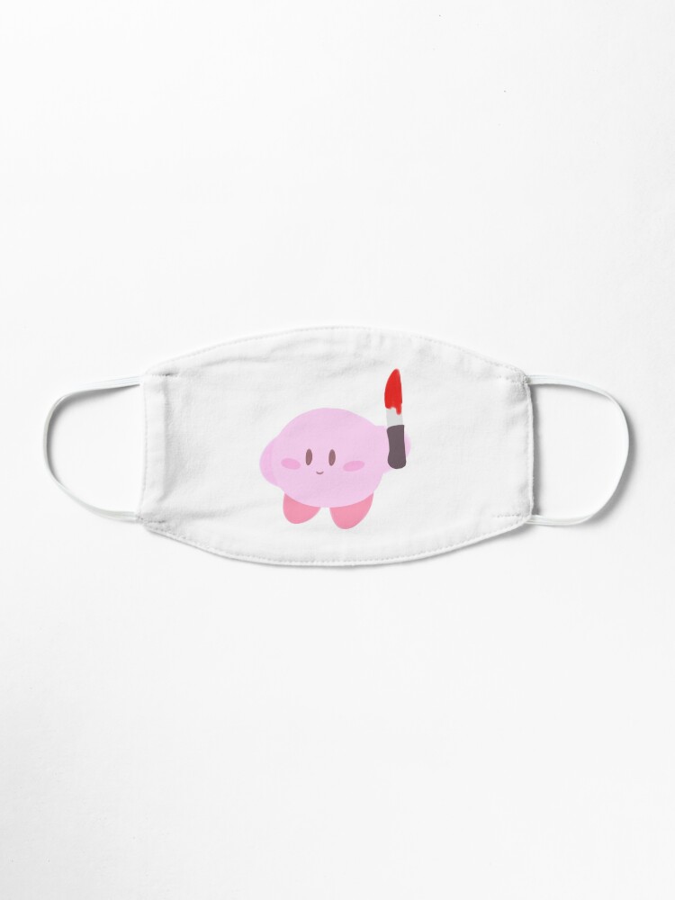 Kirby Knife Meme Mask By Amemestore Redbubble - kirby knife roblox