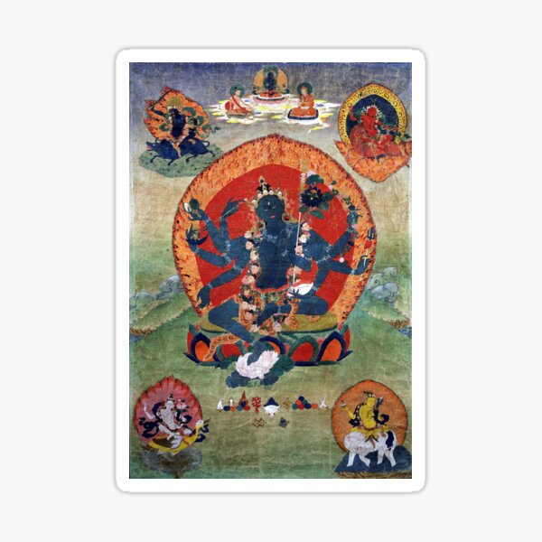 Green Tara Tibetan Buddhist Religious Art Sticker