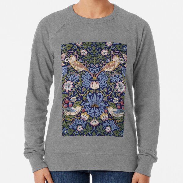William Morris Strawberry Thief Design 1883  Lightweight Sweatshirt