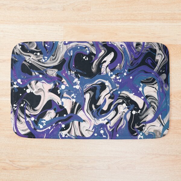 Item preview, Blue, Purple & White Abstract Resin Art designed and sold by wjrtapp.