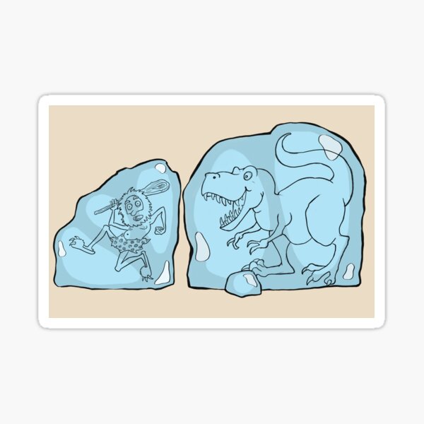 Prehistoric Lunch Dash Sticker