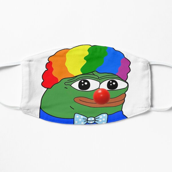 Pepe The Frog Clown Meme Mask By Amemestore Redbubble - clown head roblox