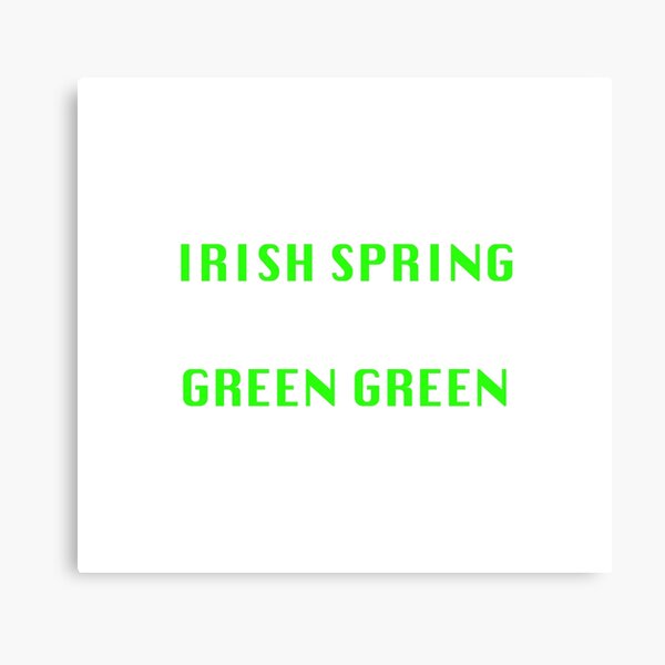 irish spring green green merch