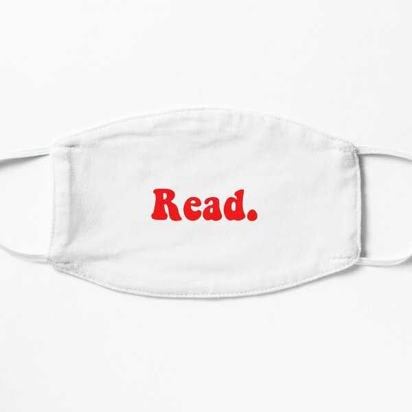 Read groovy red Flat Mask