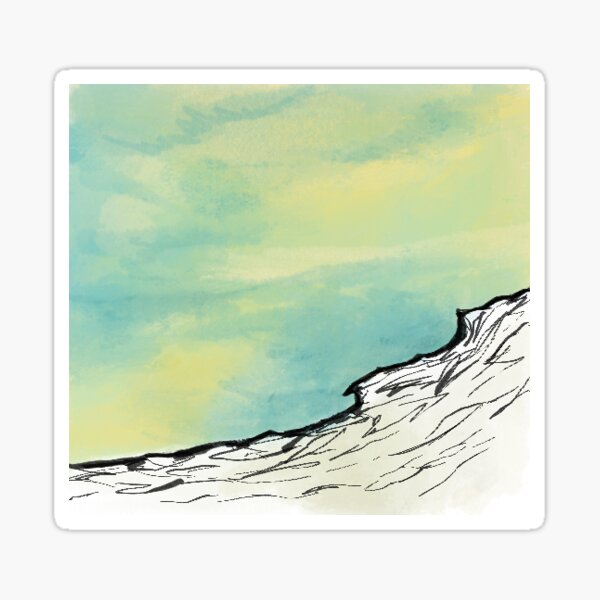 A Distant Hill Sticker