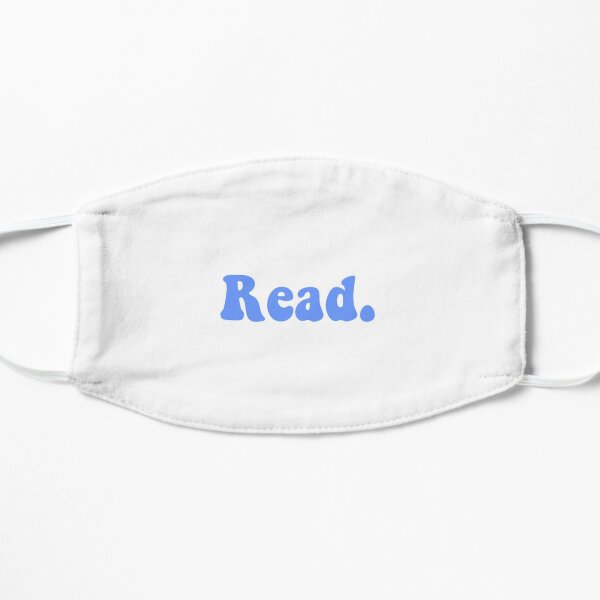 Read groovy blue Flat Mask
