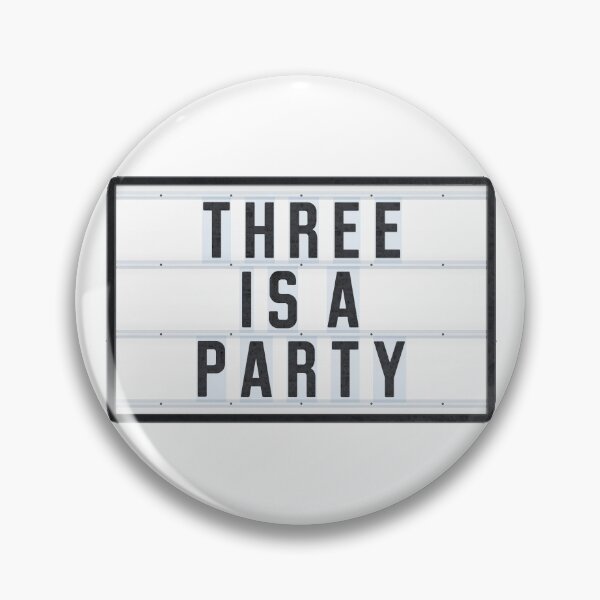 Item preview, THREE IS A PARTY designed and sold by Art-Frankenberg.