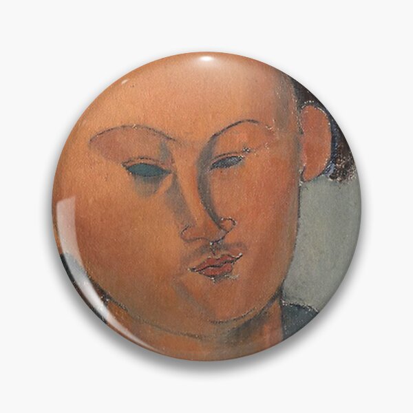 Item preview,  Vintage Lipchitz Portrait painting by  Amedeo Modigliani (Italian, Livorno 1884–1920 Paris) designed and sold by Vintage Designs +.