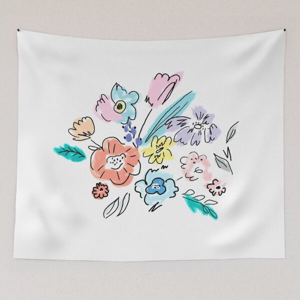 Item preview, chintz flowers designed and sold by AvotArt.
