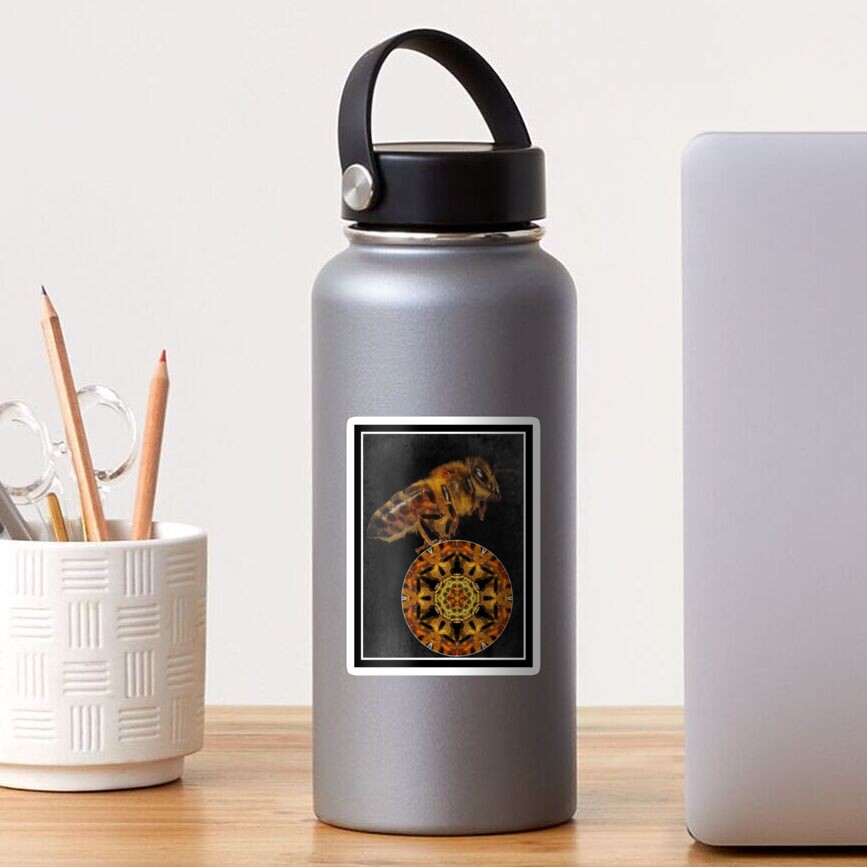 bee mandala Sticker