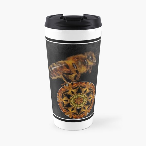 bee mandala Travel Mug