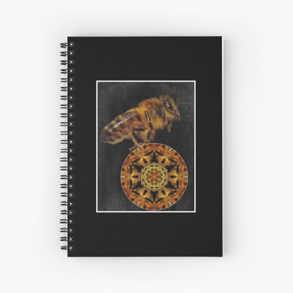 bee mandala Spiral Notebook
