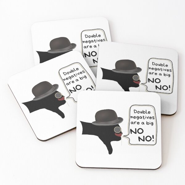 Item preview, Double negatives are a big no-no! designed and sold by AngielskiSzept.