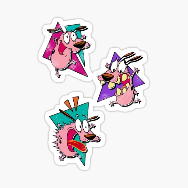 Courage the Cowardly Dog™ Triple Sticker