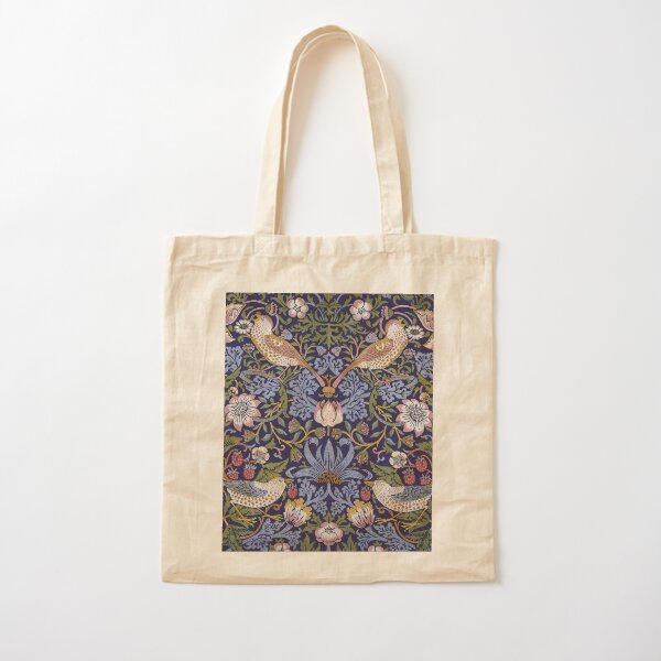 William Morris Strawberry Thief Design 1883 Cotton Tote Bag