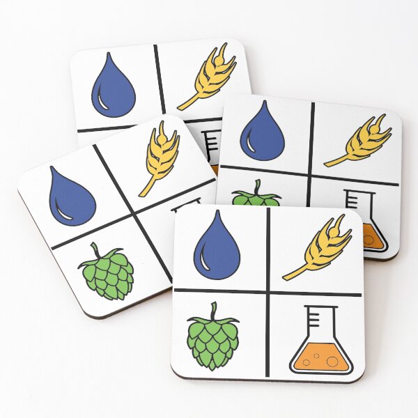 Item preview, Home brew beer, water, barley, hops, yeast, colored designed and sold by We-Made-This.