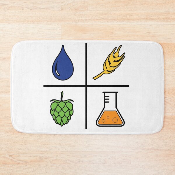 Item preview, Home brew beer, water, barley, hops, yeast, colored designed and sold by We-Made-This.