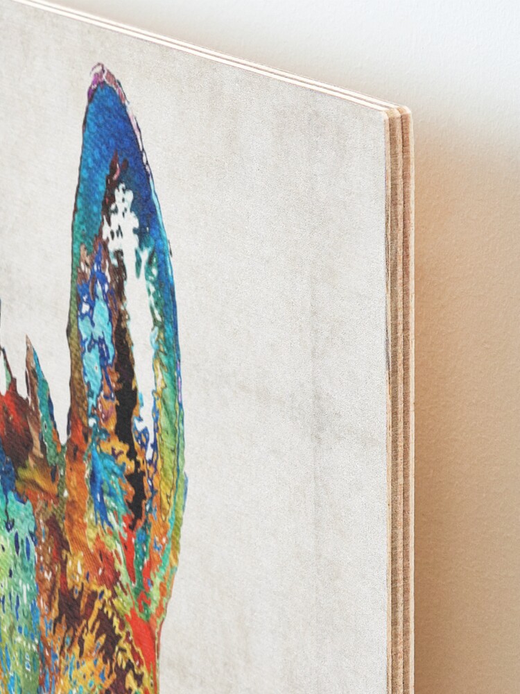 Alternate view of Colorful Donkey Art - Mr. Personality - By Sharon Cummings Mounted Print