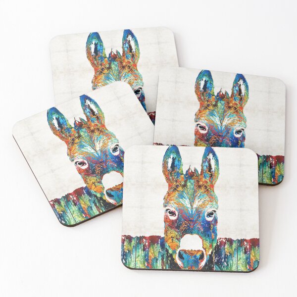 Item preview, Colorful Donkey Art - Mr. Personality - By Sharon Cummings designed and sold by Sharon Cummings Art.