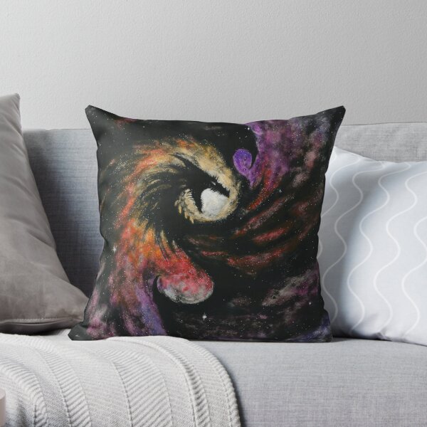 Dragon Galaxy Throw Pillow