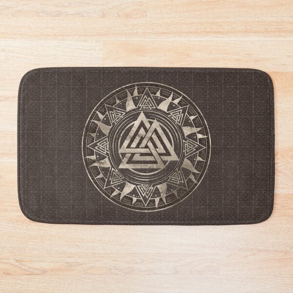 Item preview, Valknut Symbol  - Brown Leather and gold designed and sold by Nartissima.