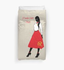 Poodle Skirt Mars Duvet Cover