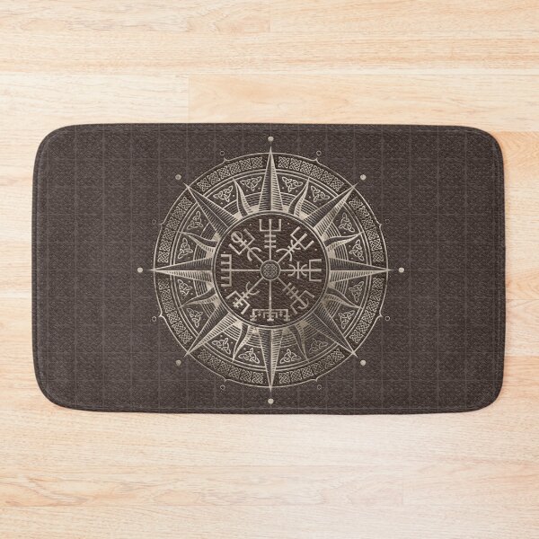 Item preview, Vegvisir - Viking Compass - Brown Leather and gold designed and sold by Nartissima.