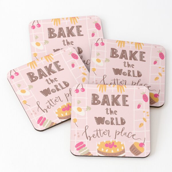 Item preview, Bake the world better place. Sweet food illustration designed and sold by Dina Konovalova.